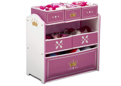 Princess Crown Multi Bin Toy Organizer (6604689145952)