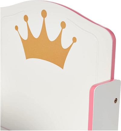 Princess Crown Chair Desk with Storage Bin (6604689178720)