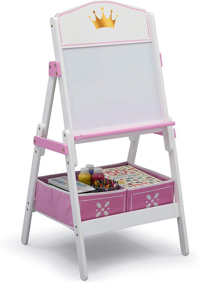 Princess Crown Wooden Activity Easel with Storage (6604689113184)