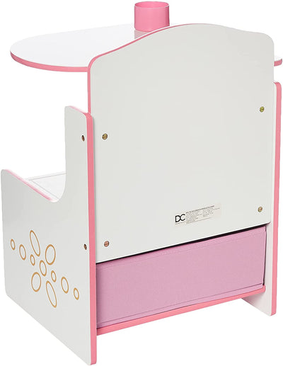 Princess Crown Chair Desk with Storage Bin (6604689178720)