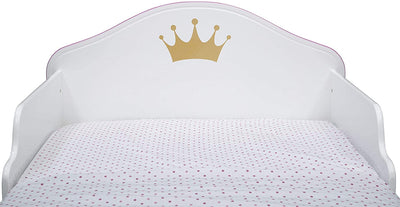 Princess Crown Wooden Toddler Bed (6604686360672)