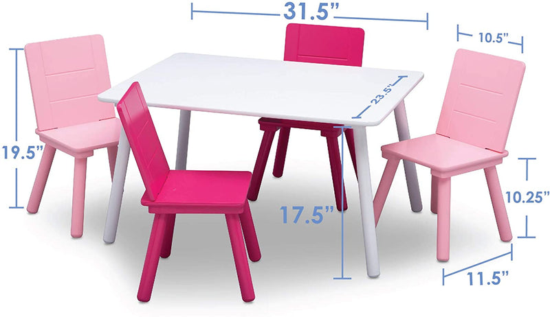 Kids Table and Chair Set (4 Chairs Included) (6604688851040)