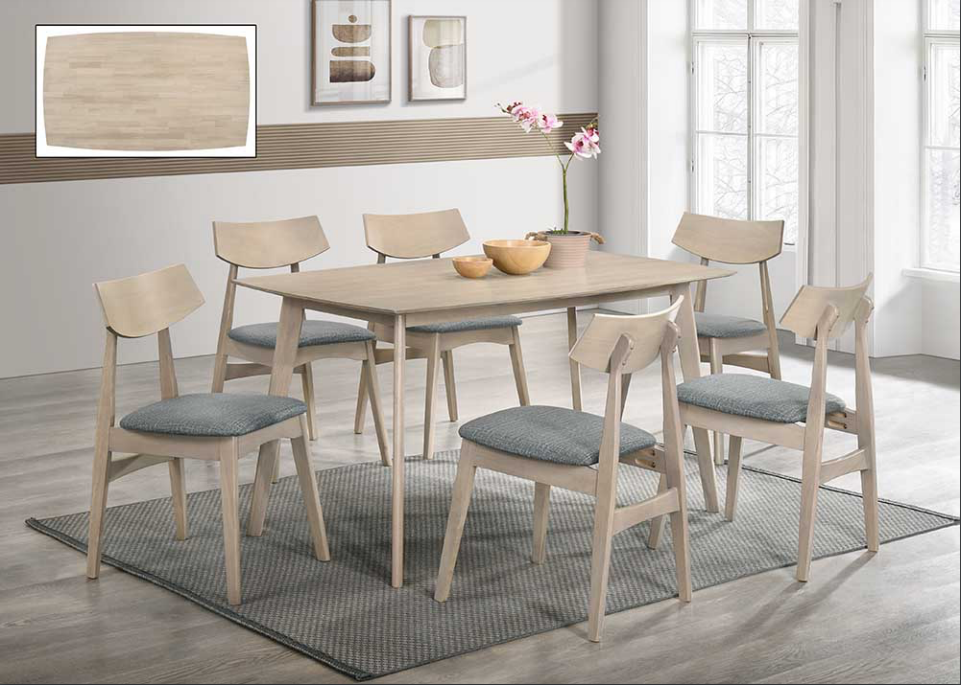 Gray wash dining online room set