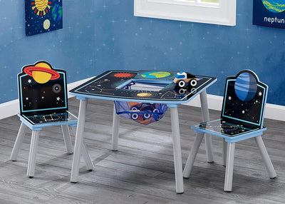 Space Adventures Kids Wood Table and Chair Set with Storage (6604688949344)