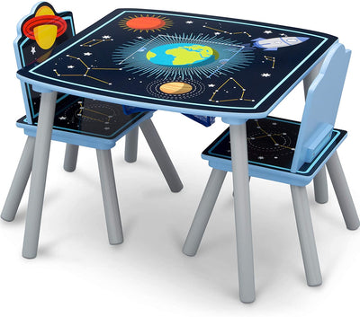 Space Adventures Kids Wood Table and Chair Set with Storage (6604688949344)