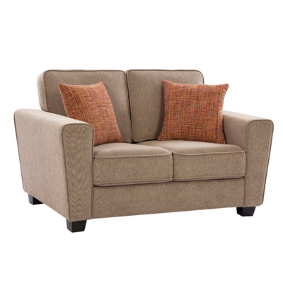 Fernley Friendly Caramel Loveseat (6645526888544)