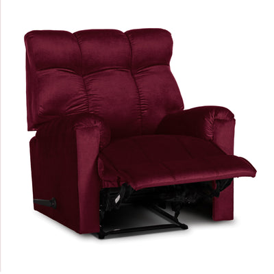 In House Rocking Recliner Chair Upholstered With Controllable Back - Green-AB011S012 (6613420081248)