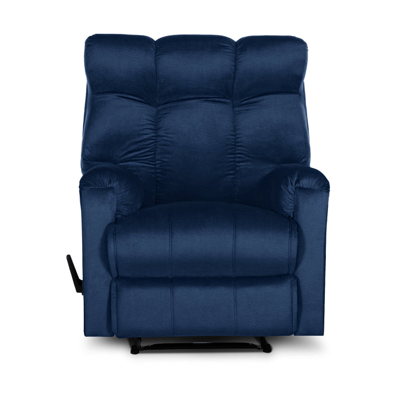 In House Rocking Recliner Chair Upholstered With Controllable Back - Brown-AB011S004 (6613419819104)