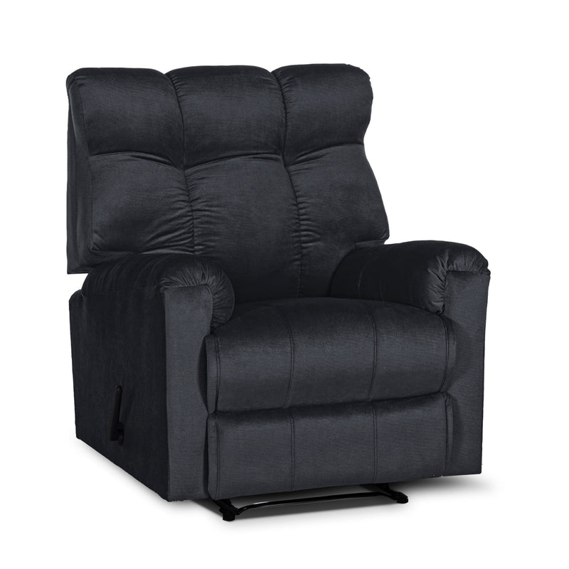 In House Rocking & Rotating Recliner Chair Upholstered With Controllable Back - Purple-AB011R007 (6613420376160)