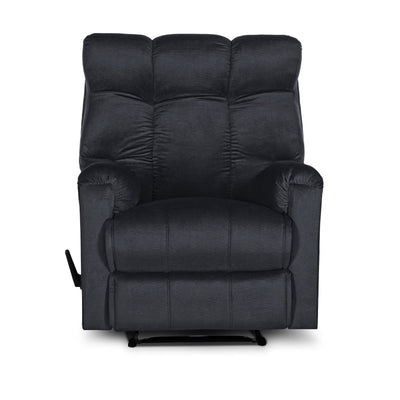 In House Rocking Recliner Chair Upholstered With Controllable Back - Purple-AB011S007 (6613419917408)