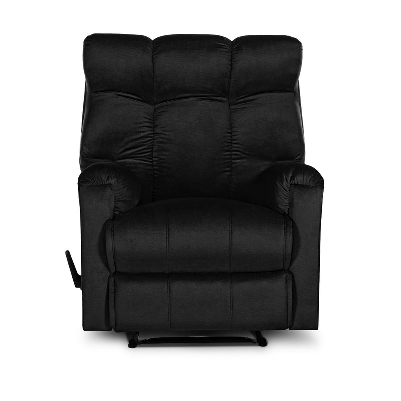 In House Rocking Recliner Chair Upholstered With Controllable Back - Beige-AB011S001 (6613419720800)