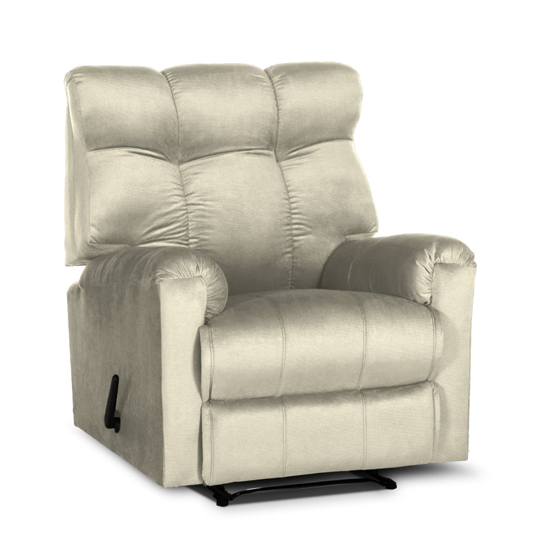 In House Rocking Recliner Chair Upholstered With Controllable Back - Dark Grey-AB011S010 (6613420015712)