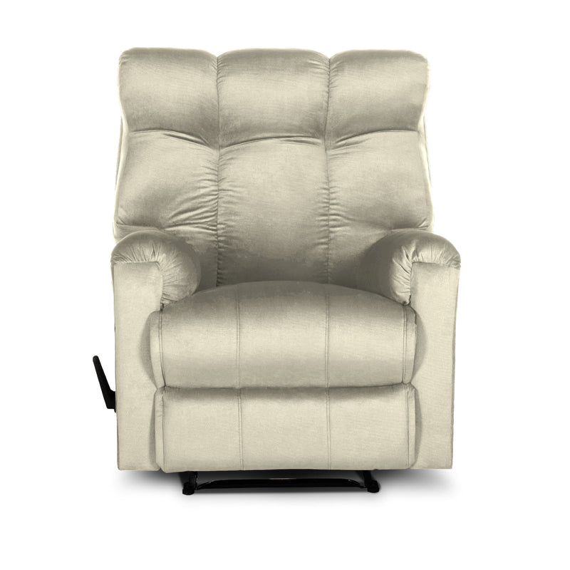 In House Rocking Recliner Chair Upholstered With Controllable Back - Dark Grey-AB011S010 (6613420015712)