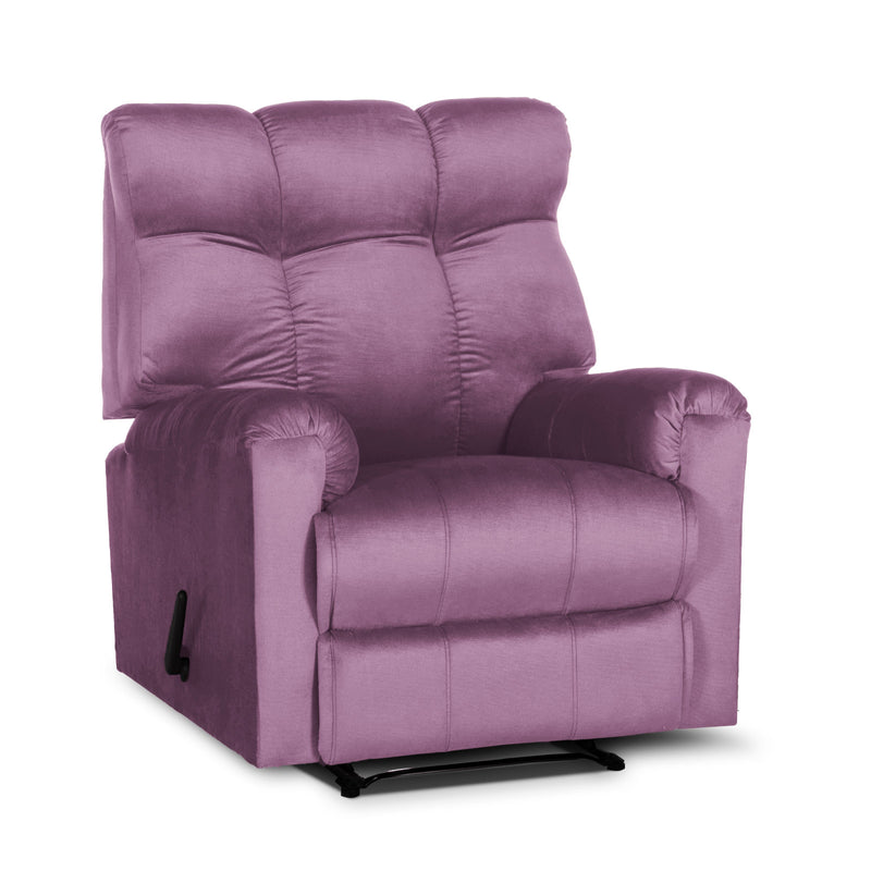 In House Rocking & Rotating Recliner Chair Upholstered With Controllable Back - Turquoise-AB011R011 (6613420507232)