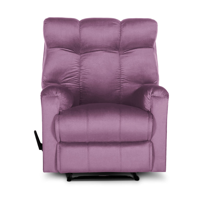 In House Rocking & Rotating Recliner Chair Upholstered With Controllable Back - Turquoise-AB011R011 (6613420507232)