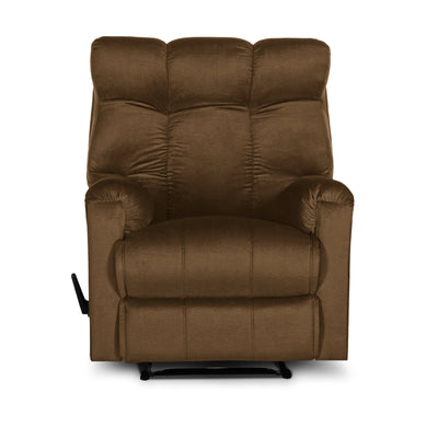 In House Rocking & Rotating Recliner Chair Upholstered With Controllable Back - Dark Beige-AB011R002 (6613420212320)