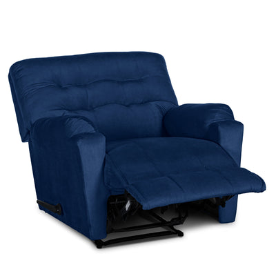 In House Rocking & Rotating Recliner Upholstered Chair with Controllable Back - Blue-905143-B (6613414707296)