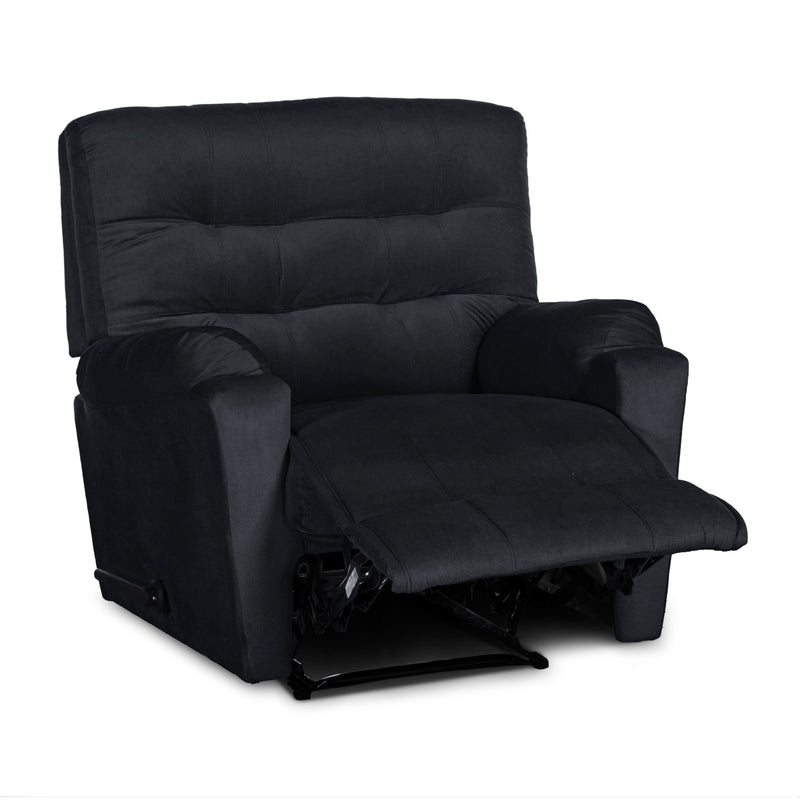 In House Rocking Recliner Upholstered Chair with Controllable Back - Dark Grey-905142-DG (6613414346848)