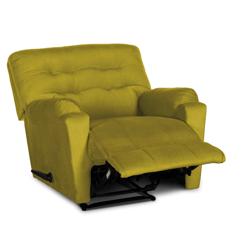 In House Rocking Recliner Upholstered Chair with Controllable Back - Yellow-905142-Y (6613414412384)