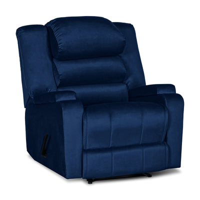 In House Rocking & Rotating Recliner Upholstered Chair with Controllable Back - Blue-905149-B (6613417525344)