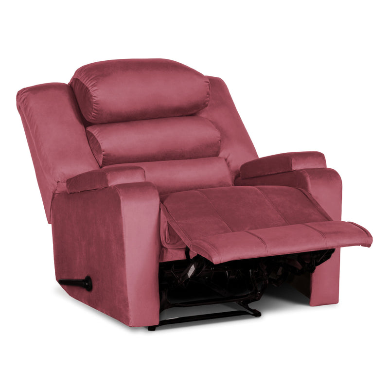 In House Rocking Recliner Upholstered Chair with Controllable Back - Beige-905148-P (6613417263200)