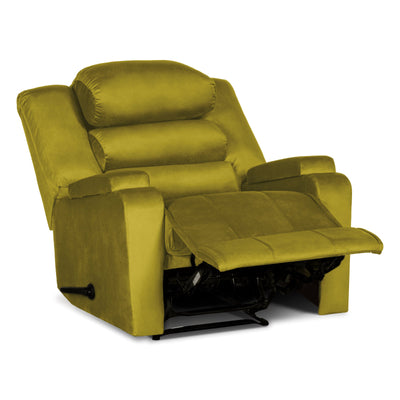 In House Rocking & Rotating Recliner Upholstered Chair with Controllable Back - Yellow-905149-Y (6613417689184)