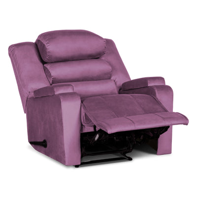 In House Rocking & Rotating Recliner Upholstered Chair with Controllable Back - Purple-905149-PU (6613417754720)