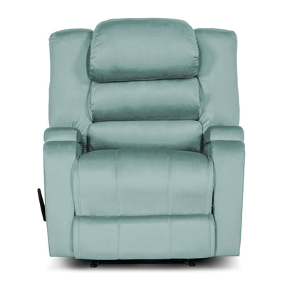 In House Rocking & Rotating Recliner Upholstered Chair with Controllable Back - Teal-905149-TE (6613417623648)