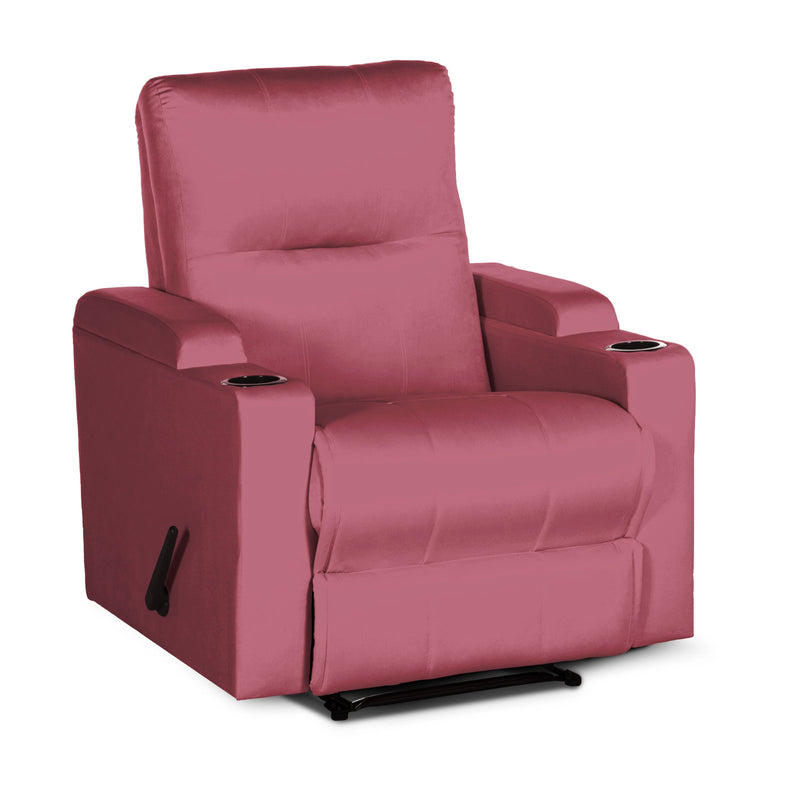 In House Rocking Recliner Upholstered Chair with Controllable Back - Beige-905151-P (6613418639456)