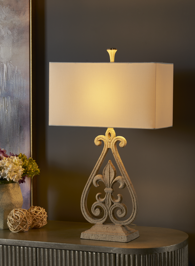 Fleur De Lis Table Lamp (4494511931488)