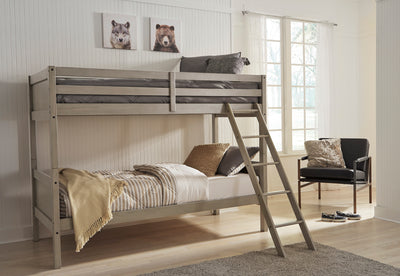 Lettner Twin/Twin Bunk Bed with Ladder (6632617640032)