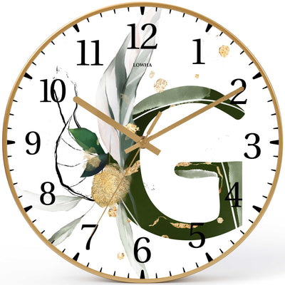 Wall Clock Decorative G letter Battery Operated -LWHSWC30G-C296 (6622841045088)