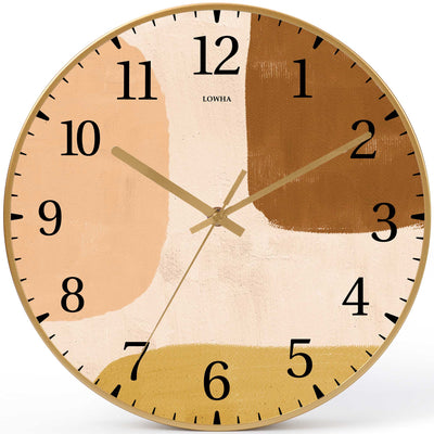 Wall Clock Decorative abstract poster 2 Battery Operated -LWHSWC30G-C389 (6622843994208)