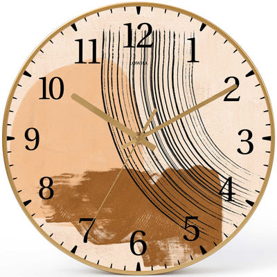 Wall Clock Decorative abstract midel Battery Operated -LWHSWC30G-C392 (6622844092512)