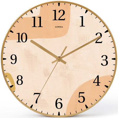 Wall Clock Decorative abstract light orane Battery Operated -LWHSWC30G-C394 (6622844158048)