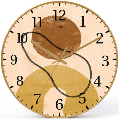 Wall Clock Decorative abstract black line Battery Operated -LWHSWC30G-C403 (6622844485728)