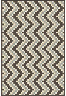 Roots Ferrera ZigZag Light Brown Rug