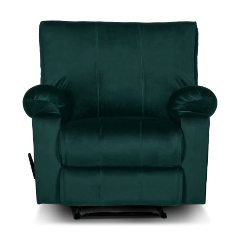 Classic Recliner Chair Upholstered with Controllable Back - Green-H1C112302 (6613420671072)