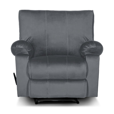 Classic Recliner Chair Upholstered with Controllable Back - Grey-H1C112313 (6613421031520)