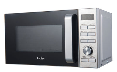 Haier Microwave, 25 Liters, Digital, Silver (6600126496864)