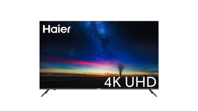 Haier Black 50" TV 4K HDR LED UHD (Android 11.0) (6616828280928)