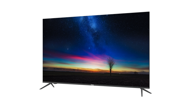 Haier Black 55" TV 4K HDR LED UHD Android 11.0  (6616828641376)