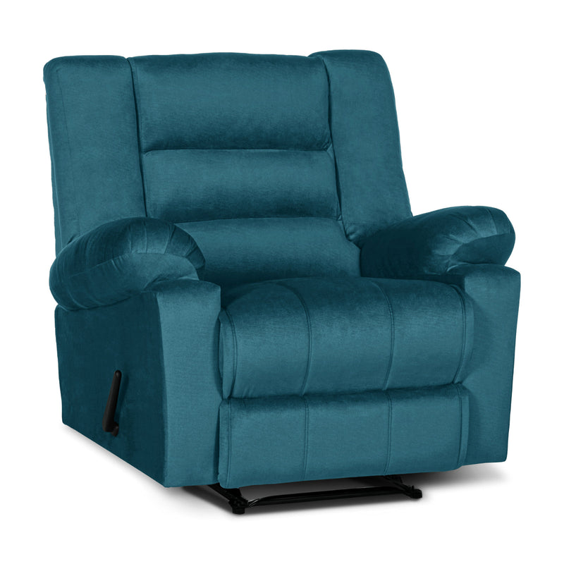 In House Rocking Recliner Upholstered Chair with Controllable Back - Turquoise-905154-TU (6613426733152)