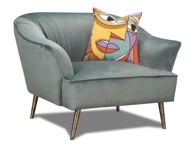 Picasso Marine Blue Chair - Al Rugaib Furniture (4704211435616)