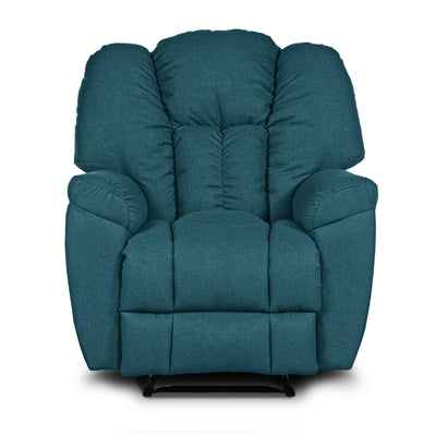 Versace Rocking Recliner Upholstered Chair with Controllable Back - Teal-905169-TE (6613425291360)