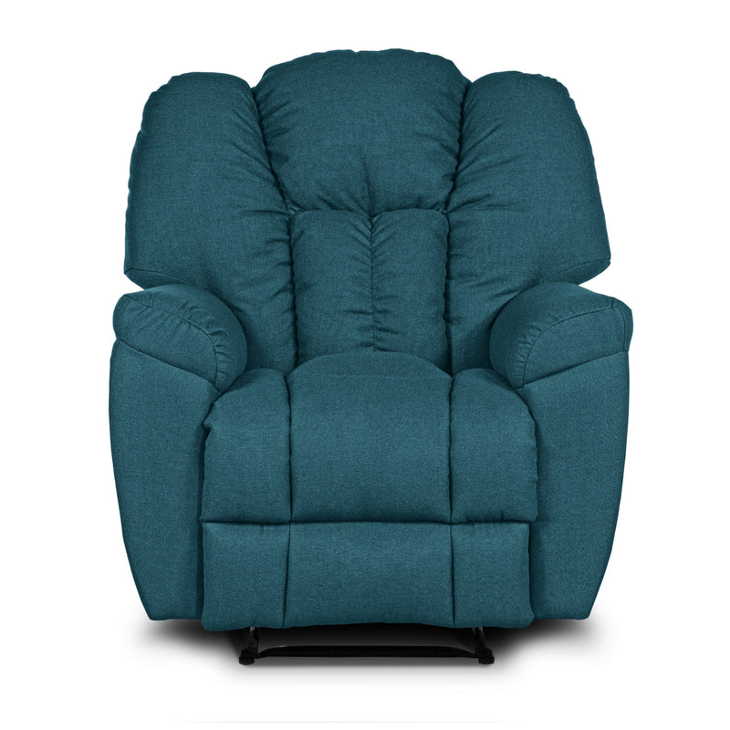 Versace Rocking Recliner Upholstered Chair with Controllable Back - Teal-905169-TE (6613425291360)