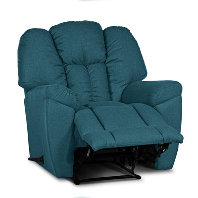 Versace Rocking Recliner Upholstered Chair with Controllable Back - Teal-905169-TE (6613425291360)