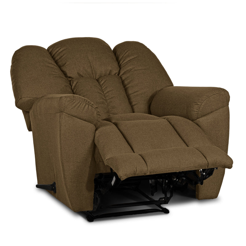 Versace Rocking & Rotating Recliner Upholstered Chair with Controllable Back - Light Brown-905170-BE (6613425684576)