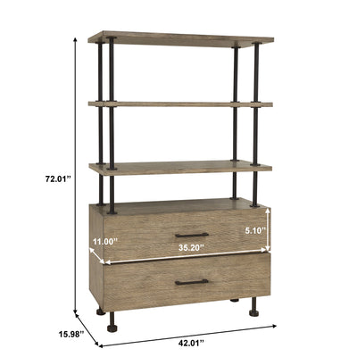 Industrial Two Drawer Etagere (6629783175264)