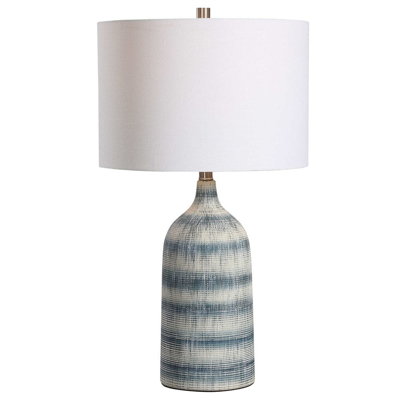 Blue Ceramic Table lamp (6590587797600)